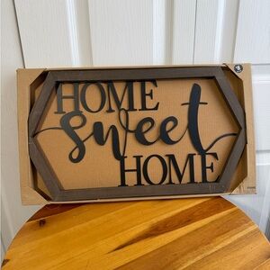 Home sweet home wall hanging decor frame